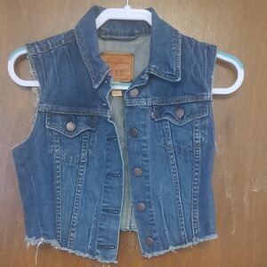 Levi's Kids Distressed Blue Vest